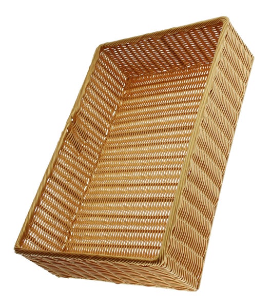 FRANK FLECHTWAREN | Auslagekorb Poly, 60 x 40 x 15 cm, KUNSTSTOFF, METALL, 60 x 40 x 15 cm