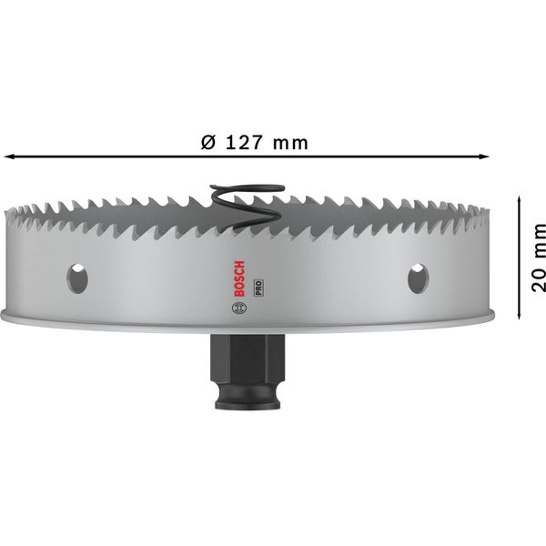 Bosch Pro Sheet Metal PC Plus Lochsäge, Durchmesser 127 Millimeter