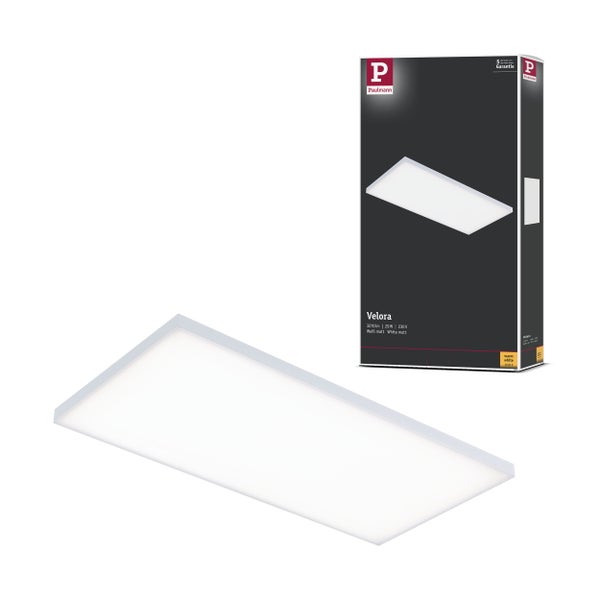 Paulmann Velora LED Panel und Produktverpackung mit fünf Jahre Garantie