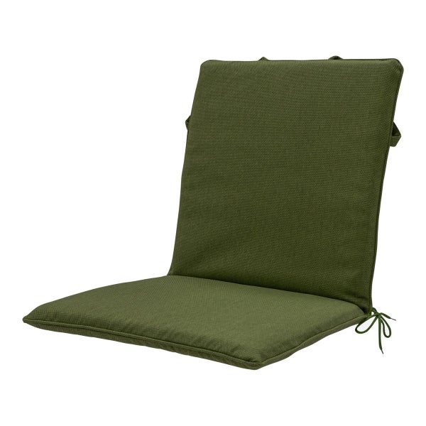 Stuhlauflage Stapelstuhl, Moosgrünes Canvas Eco+ - Ca. 97x49 cm - 4er-Set