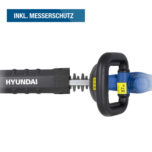 Hyundai Akku-Heckenschere inklusive 20 Volt Akku und Ladegerät für die Gartenpflege.