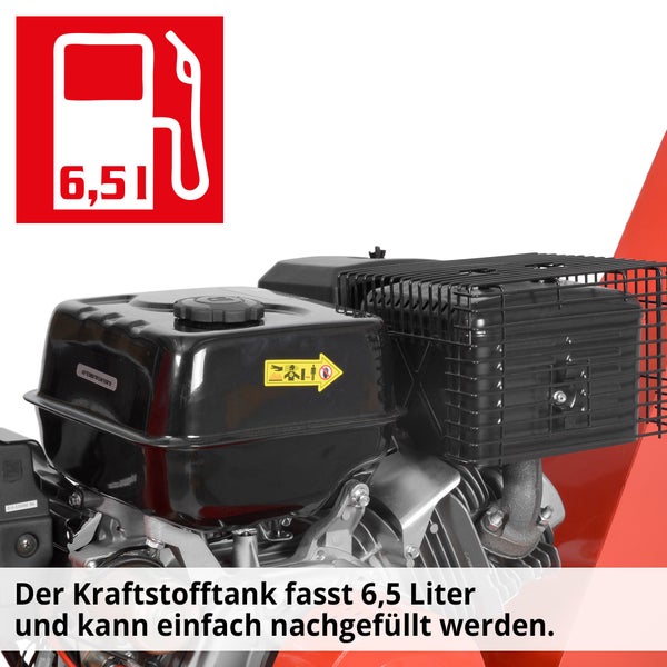 Kraftstofftank mit 6,5 Liter Fassungsvermögen