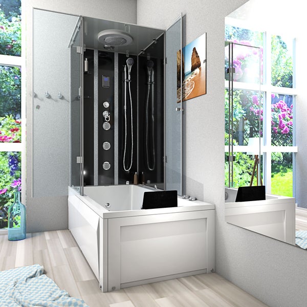 Whirlpool Dusche Kombination K05-R31-WP-EC Duschtempel 90x180 cm