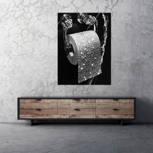 Leinwandbild Abstrakt Badezimmer WC Modern Bilder 60x40 cm