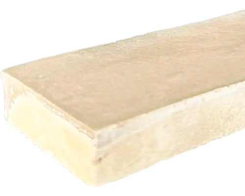Handgefertigte Fliese Zellige Bejmat 22 sable 5x15cm glänzend