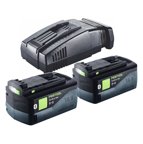 Festool HKC 55 5,0 EBI-Set-FSK 420 Akku Handkreissäge 18 V 160 mm Brushless ( 577675 ) + 2x Akku 5,0 Ah + Ladegerät + Kappschiene + Systainer