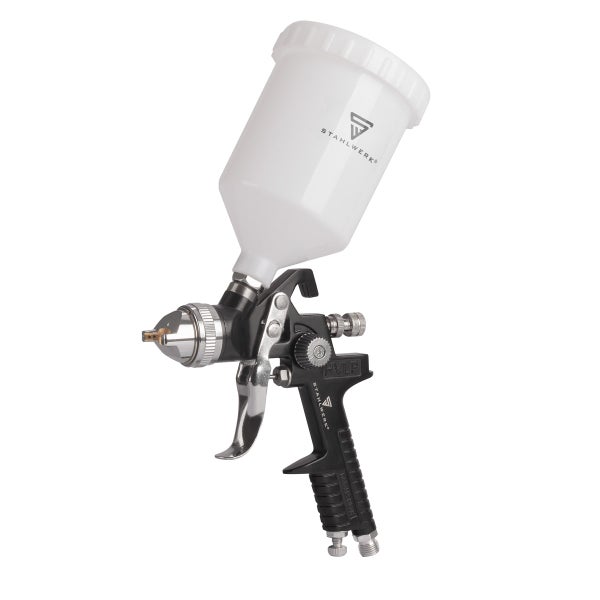 Farbspritzpistole mit Behälter