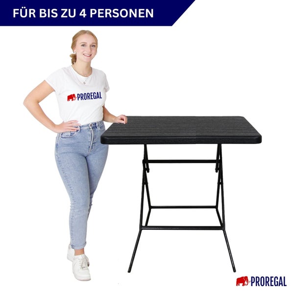Klapptisch für bis zu vier Personen
