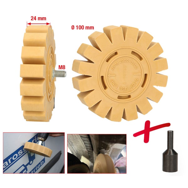 KS TOOLS Folienradierer mit Lamellen - 515.1247