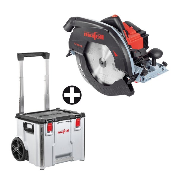 Mafell Akku Handkreissäge K 105 18 inklusive Transportkoffer L BOXX auf Rollen