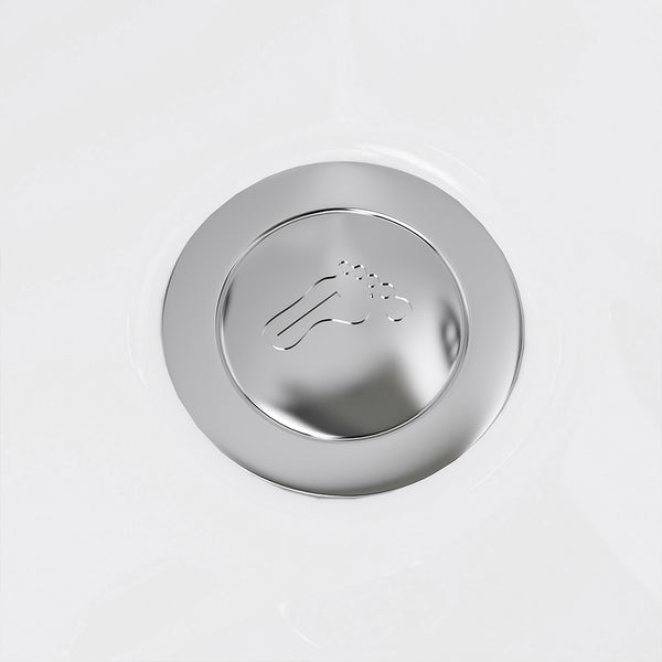 Home Deluxe - Seniorenbadewanne inkl. Whirlpool- VITAL L - Maße: 153 x 76 x 64cm - Sitzwanne inkl. komplettem Zubehör I Badewanne mit Tür, Whirlpool-Badewannen mit Einstieg
