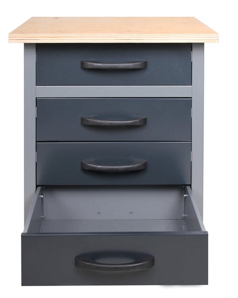 Ondis24 Werkstatt Set Entdecker 120 cm 2 Schränke LED, Werkstatteinrichtung, Werkbank