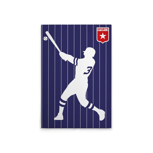 Poster mit Baseballspieler-Motiv