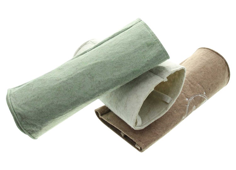 Drei Filzbestecktaschen