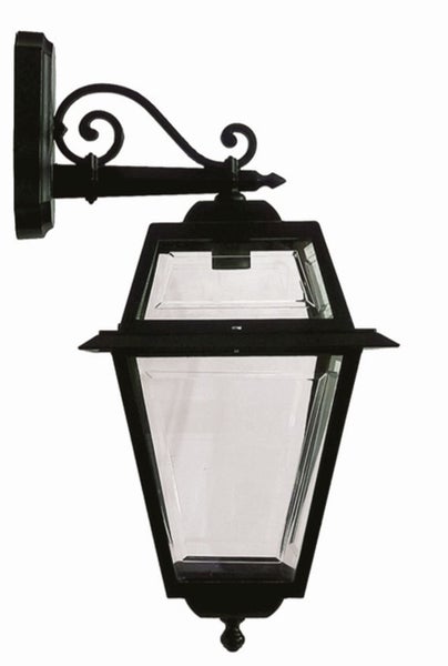 Wandleuchte im Außenbereich mit klarem Glas