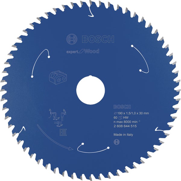 Bosch Logo Experte Holz Sägeblatt 190 Millimeter