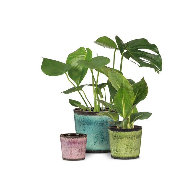 Scheurich TRADITION, Blumentopf aus Keramik,  Farbe: Ocean Glaze, 18 cm Durchmesser, 15,6 cm hoch, 1,1 l Vol.