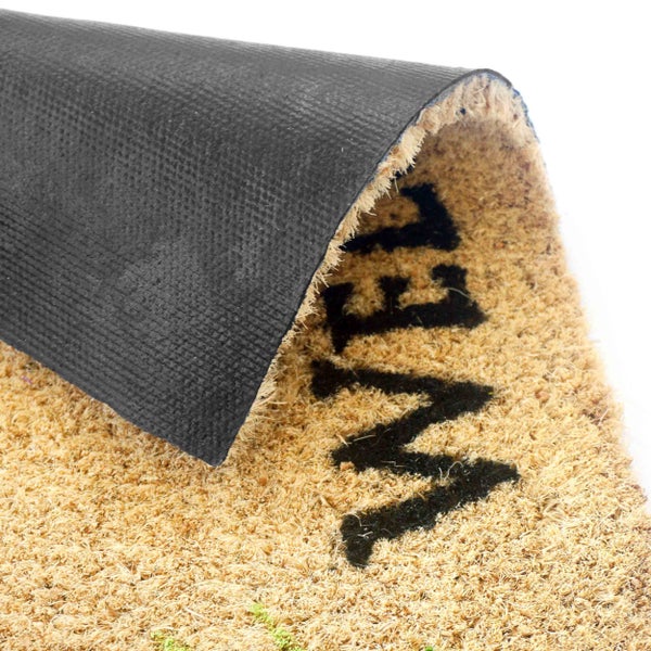 Fußmatte aus Kokosfaser mit rutschfester Rückseite
