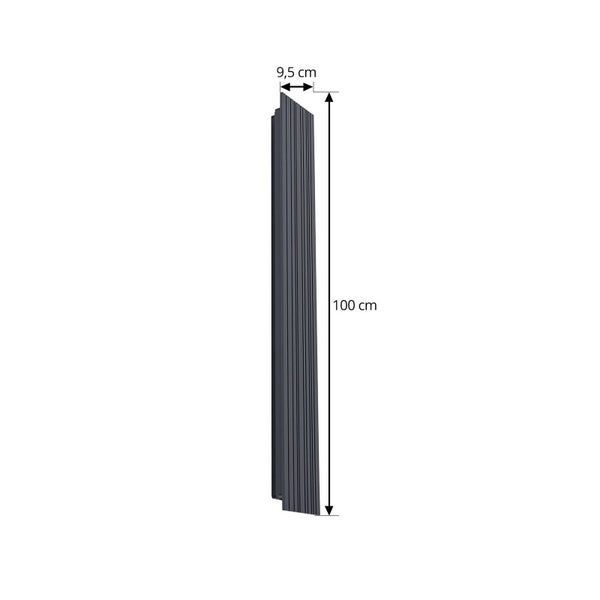 Lucande LED Wandleuchte außen Melira (Modern) in Schwarz aus Aluminium (1 flammig, ) - Außenwandleuchten Wandlampe Led Außenlampe Outdoor für Außenwand/Hauswand Haus Terrasse &