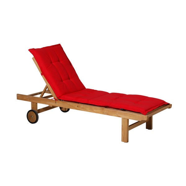 Liegenauflage Panama rot - ca. 200x65 cm