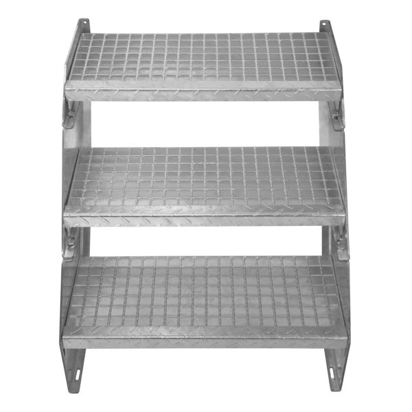 Verstellbare Zweiteilige Verzinkter Stahl Treppe – 600mm breit