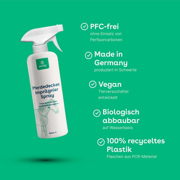 eco:fy Pferdedecken Imprägnierspray • Spray-On Imprägnierung, Imprägniermittel