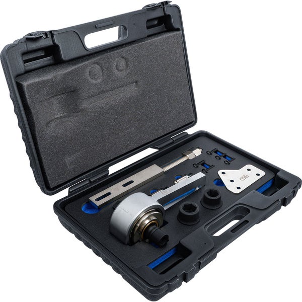 Werkzeugsatz zur Demontage von Radlagern im Koffer