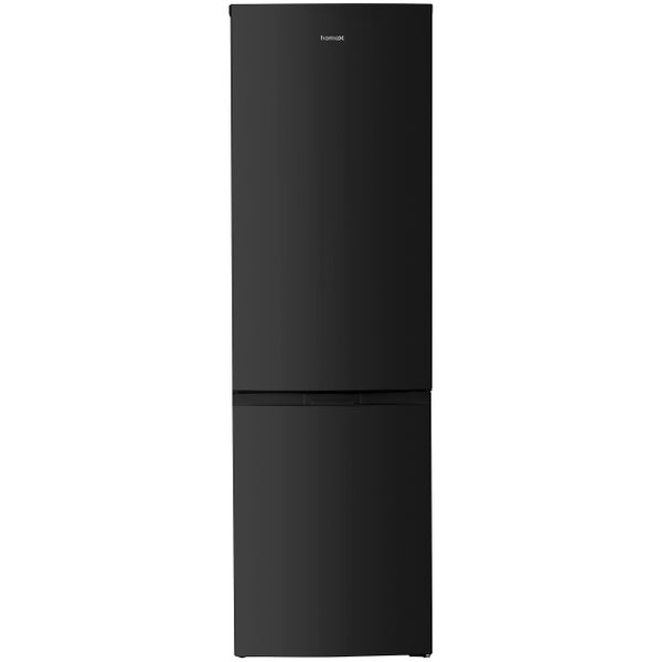 homeX Kühlschrank mit Gefrierfach Kühl-Gefrierkombination freistehend groß 315 Liter Super-Frost-Funktion schwarz