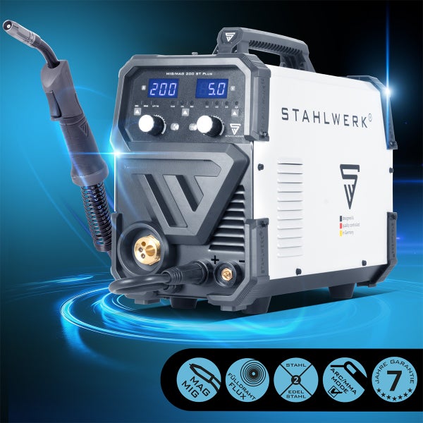 Schweissgerät für MIG, MAG und Fülldraht-Schweissen von Stahlwerk