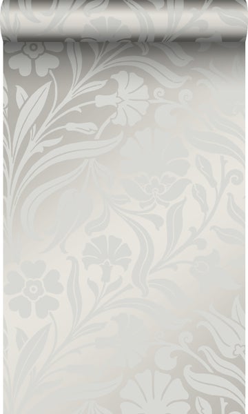 Origin Wallcoverings Tapete Blumen Grau - 53 cm x 10.05 m - 346636