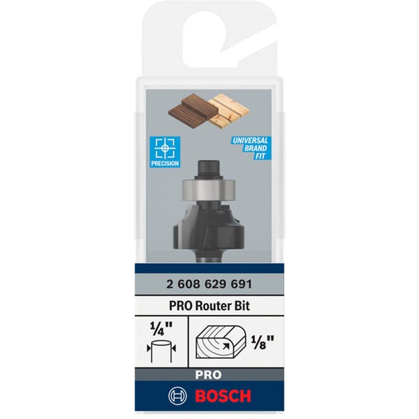 Bosch Pro Nutfräser mit 6,35 Millimeter Schaft in Verpackung