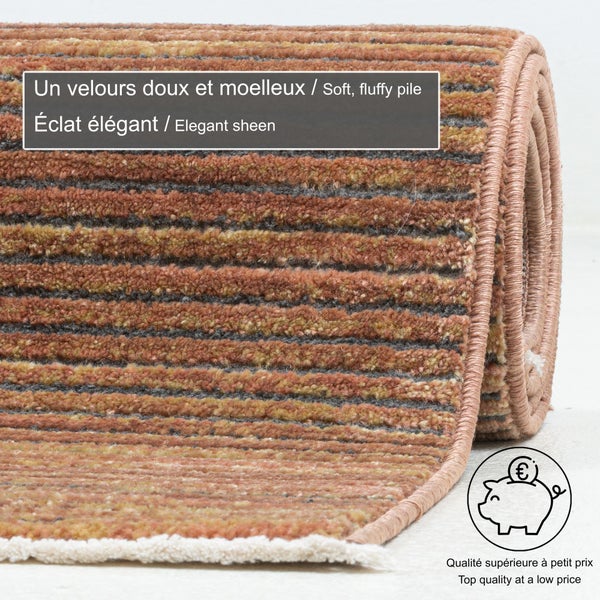 Gewebter Teppich in Kort-Optik Corduletta Rust 80x150 cm