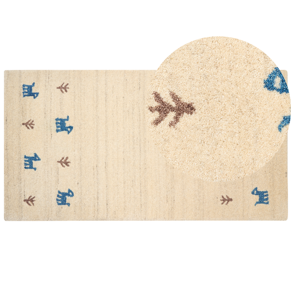 Teppich YALI Bunt 80 x 150 cm Wolle Gabbeh