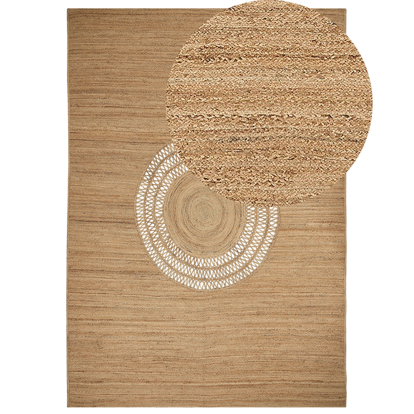 Teppich BOGAZOREN Beige 160 x 230 cm Jute