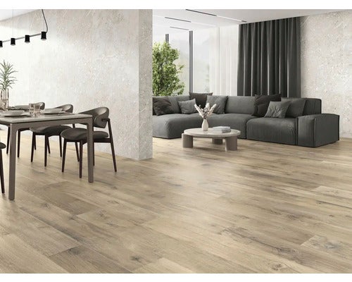 Wand- und Bodenfliese Northwood oak 26x160cm rektifiziert