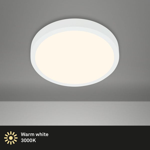 LED Deckenlampe Aufbauleuchte Werkstattlicht 4000K 16W Ø28cm weiß Briloner