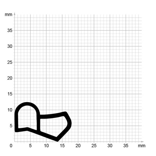 DIWARO. | Stahlzargendichtung SZ014 | grau | 5 Meter