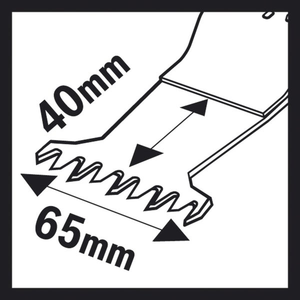 Bosch 1x HCS Tauchsägeblatt AII 65 BSPC Hard Wood 40 x 65 mm - 2608662354