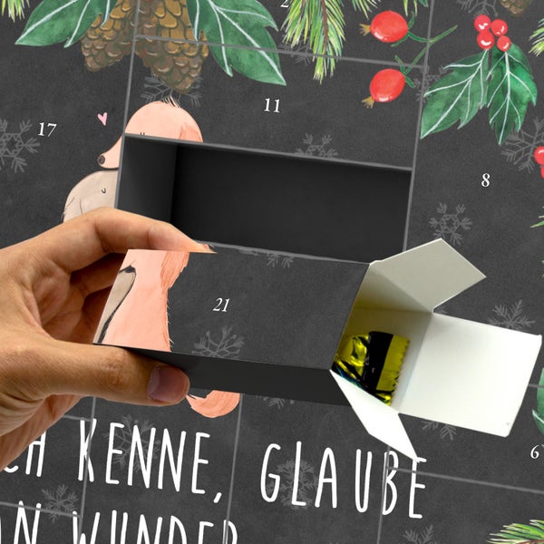 Mr. & Mrs. Panda Befüllbarer Adventskalender Hunde Liebe - Schwarz