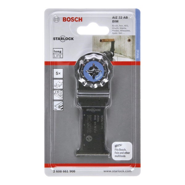 Bosch 5x BIM Tauchsägeblatt Starlock AIZ 32 AB Metal 50 x 32 mm - 2608661908