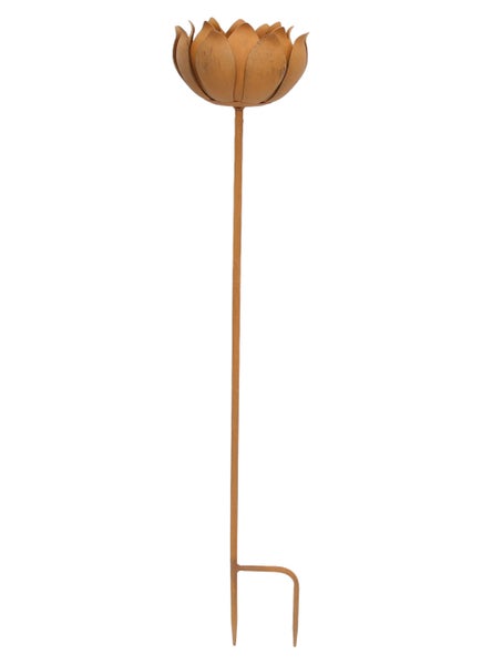 FRANK FLECHTWAREN | Gartenstecker Blüte, METALL, 13 x 13 x 70 cm
