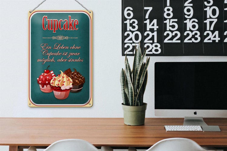 Blechschild Spruch 20x30cm Leben ohne ist möglich sinnlos