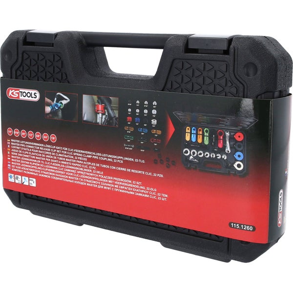 KS TOOLS Leitungsverbinder-Entrieglungs-Satz 22tlg. - 115.1260