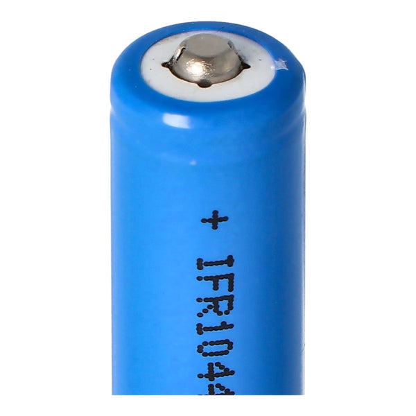 Blaue Lithium-Ionen-Batterie im Detail