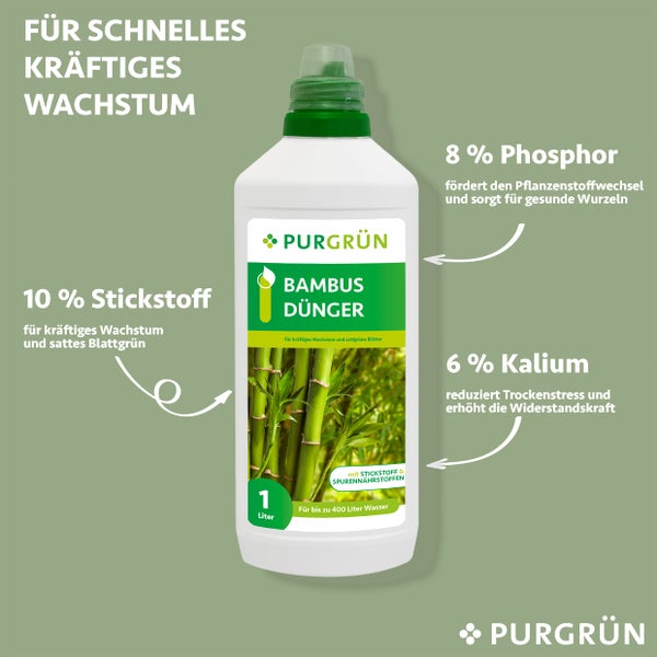 Purgrün Bambusdünger 1 Liter