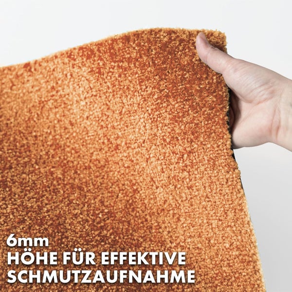 FLOORDIREKT Fußmatte Domenico - stilvolle & praktische Schmutzfangmatte - Braun - 50 x 80 cm
