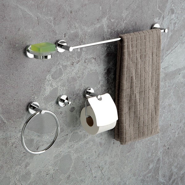Badaccessoires Set, verchromt und 5-teilig | Necessary