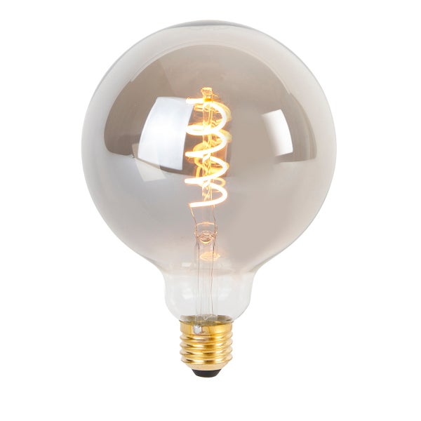 E27 dimmbare LED-Glühfadenlampe G125 rauchfarben 4W 120 lm 1800K