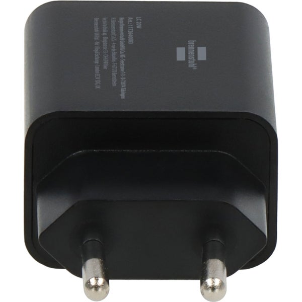 Brennenstuhl USB C Ladegerät 20W Power Delivery (Eurostecker, inklusive 1m USB C auf USB C Kabel, USB C Lade-Netzteil) - 1172640083