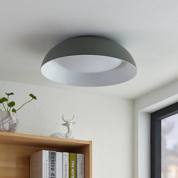 Lindby LED Deckenleuchte Juliven (Modern) in Alu aus Aluminium (1 flammig, ) - Lampe Deckenlampe Wohnzimmerleuchte